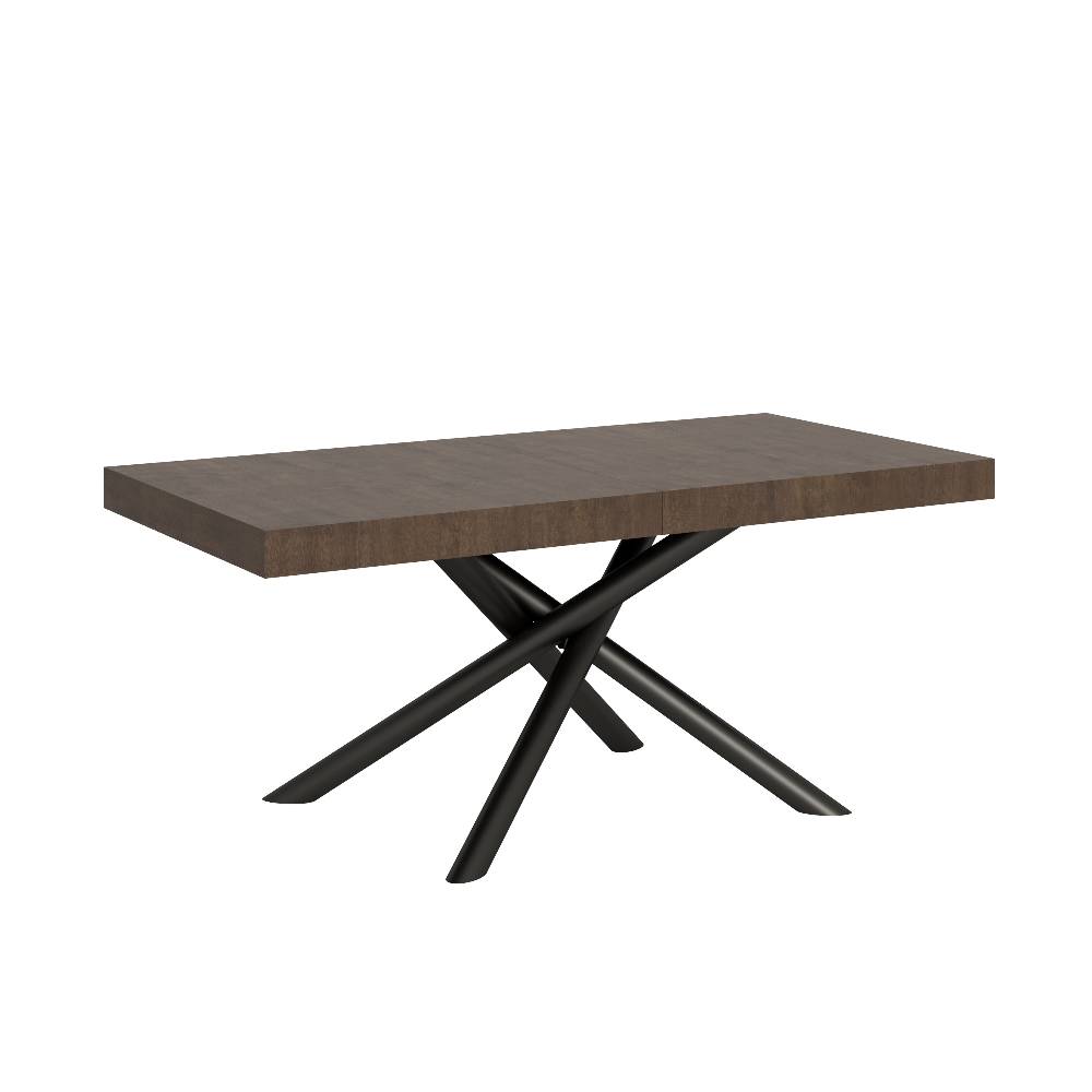 Itamoby Tavolo Famas Allungabile piano Noce 90×180 Allungato 284 telaio Antracite