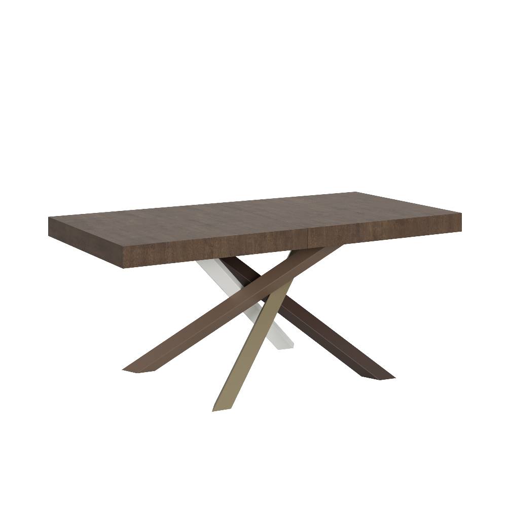 Itamoby Tavolo Volantis Allungabile piano Noce 90×180 Allungato 440 telaio 4/C