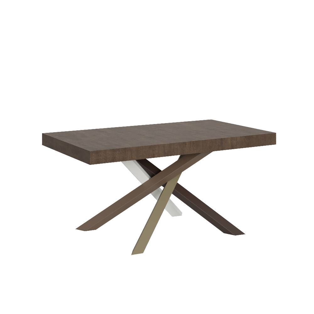 Itamoby Tavolo Volantis Allungabile piano Noce 90×160 Allungato 420 telaio 4/C