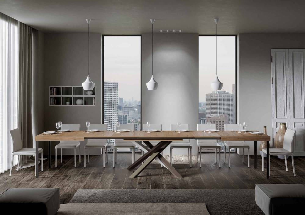 Itamoby Tavolo Volantis Allungabile piano Quercia Natura 90×130 Allungato 390 telaio 4/C Offerta