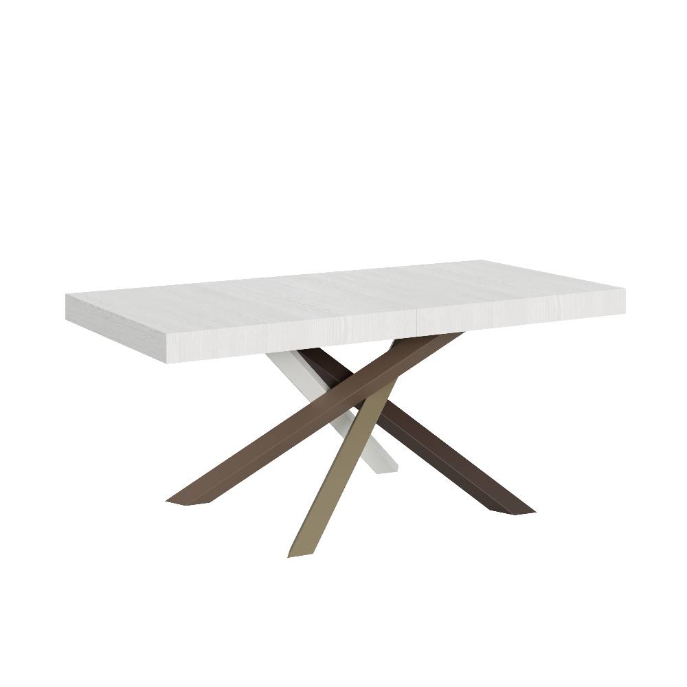 Itamoby Tavolo Volantis Allungabile piano Bianco Frassino 90×180 Allungato 284 telaio 4/C
