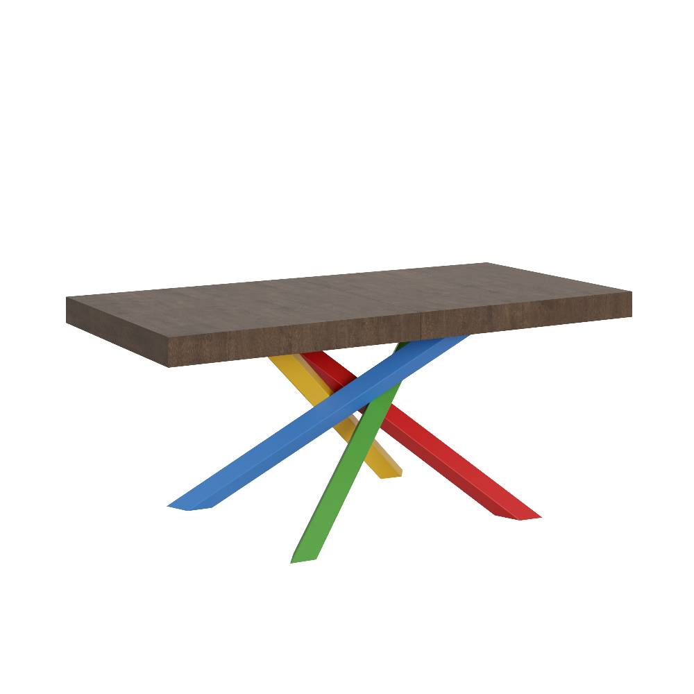 Itamoby Tavolo Volantis Allungabile piano Noce 90×180 Allungato 440 telaio 4/B