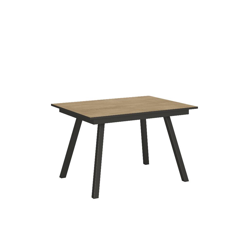 Itamoby Tavolo Mirhi piano Quercia Natura 90×120 + 60 telaio Antracite