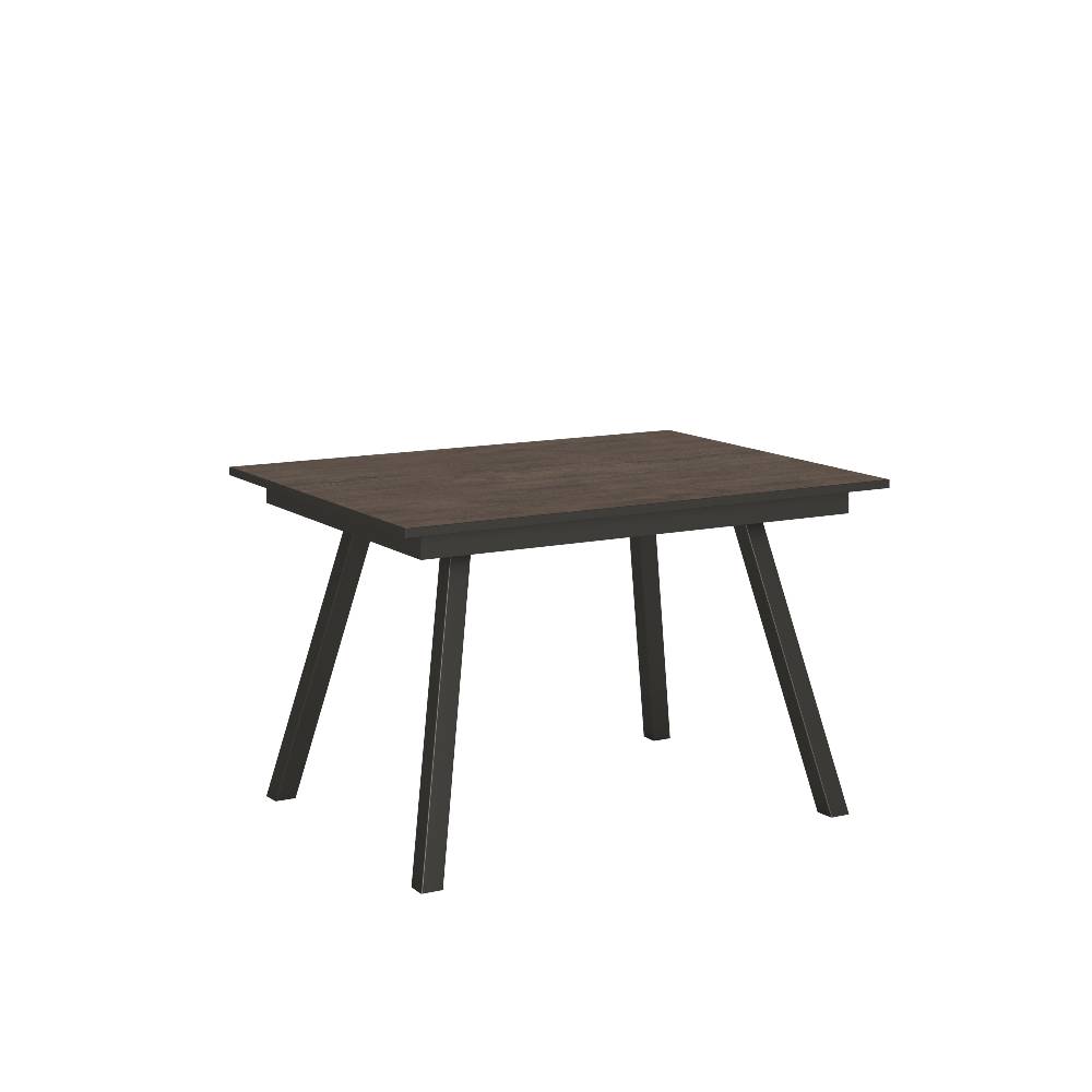 Itamoby Tavolo Mirhi piano Noce 90×120 + 60 telaio Antracite