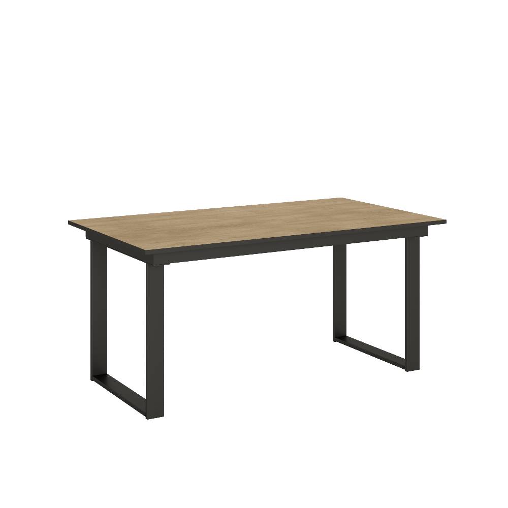 Itamoby Tavolo Bandos piano Quercia Natura 90×160 + 60 telaio Antracite