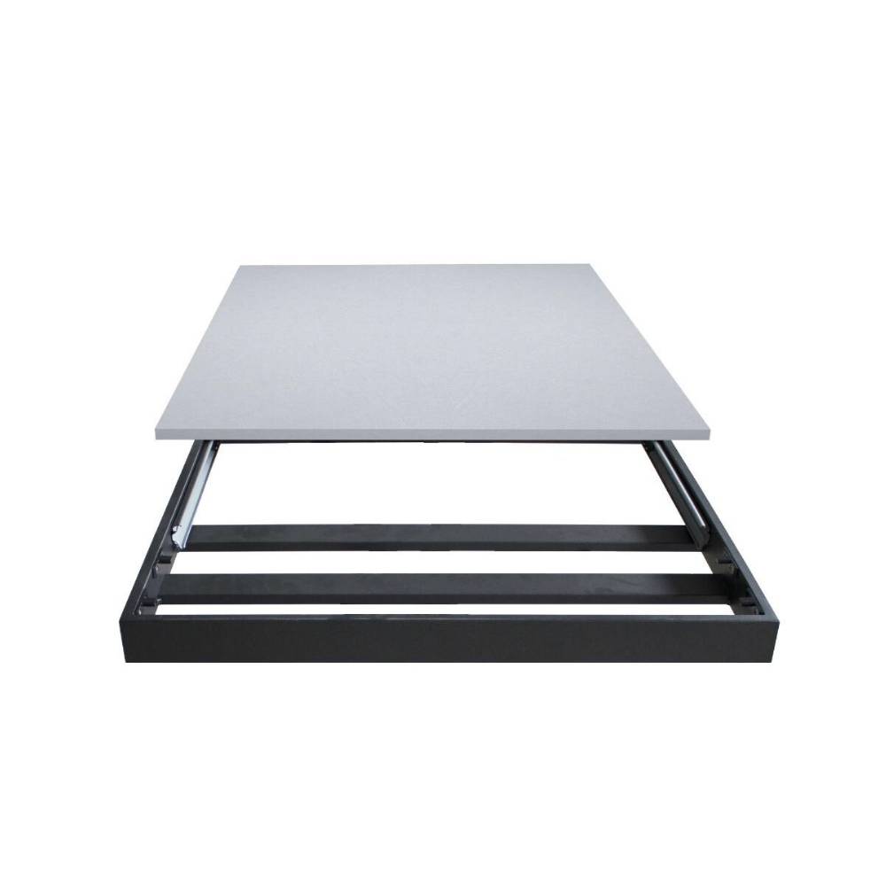 Itamoby Tavolo Bandos piano Quercia Natura 90×160 + 60 telaio Antracite Nuovo