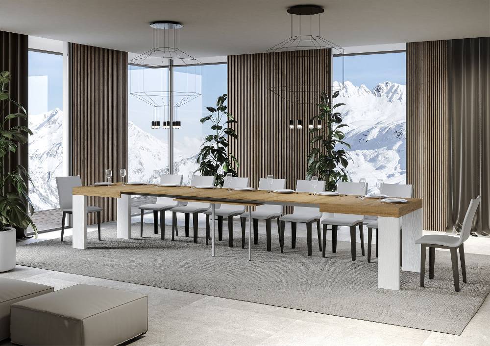 Itamoby Tavolo Roxell Mix Allungabile Piano Quercia Natura Gambe Bianco Frassino 90×160 Allungato 264 Acquista Ora