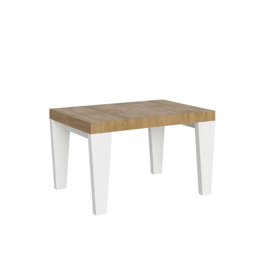 Itamoby Tavolo Spimbo Mix Allungabile Piano Quercia Natura Gambe Bianco Frassino 90×130 Allungato 234 Vendite Flash