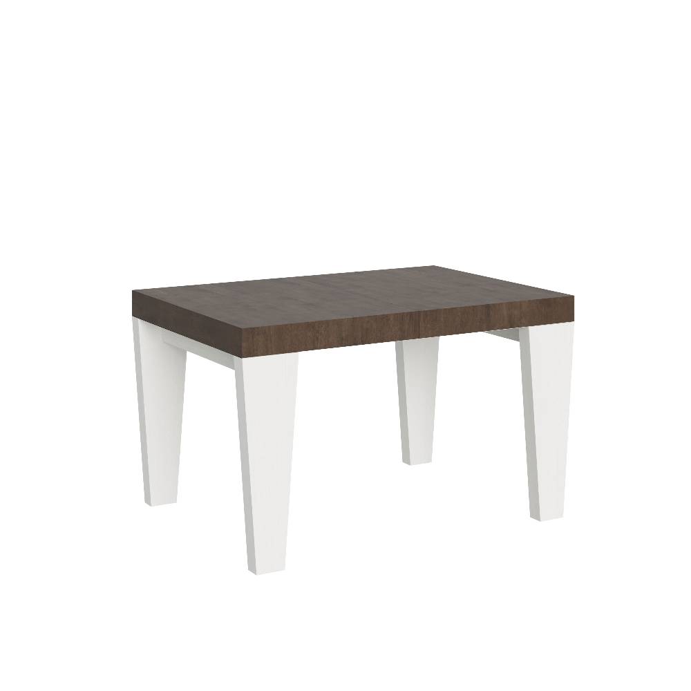 Itamoby Tavolo Spimbo Mix Allungabile Piano Noce Gambe Bianco Frassino 90×130 Allungato 234