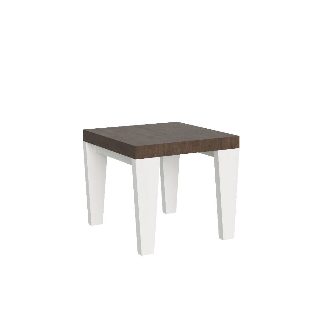 Itamoby Tavolo Spimbo Mix Allungabile Piano Noce Gambe Bianco Frassino 90×90 Allungato 246 Negozio online di fabbrica