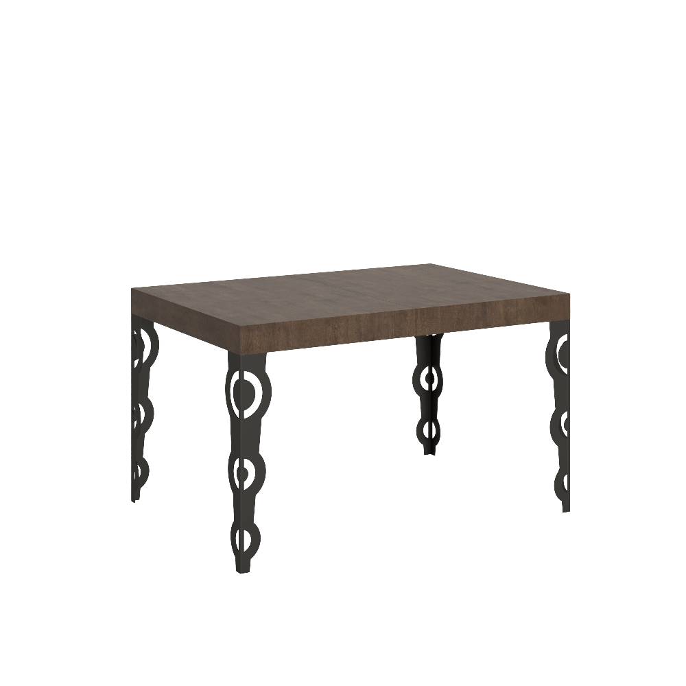 Itamoby Tavolo Karamay Allungabile piano Noce 90×130 telaio Allungato 390 Antracite