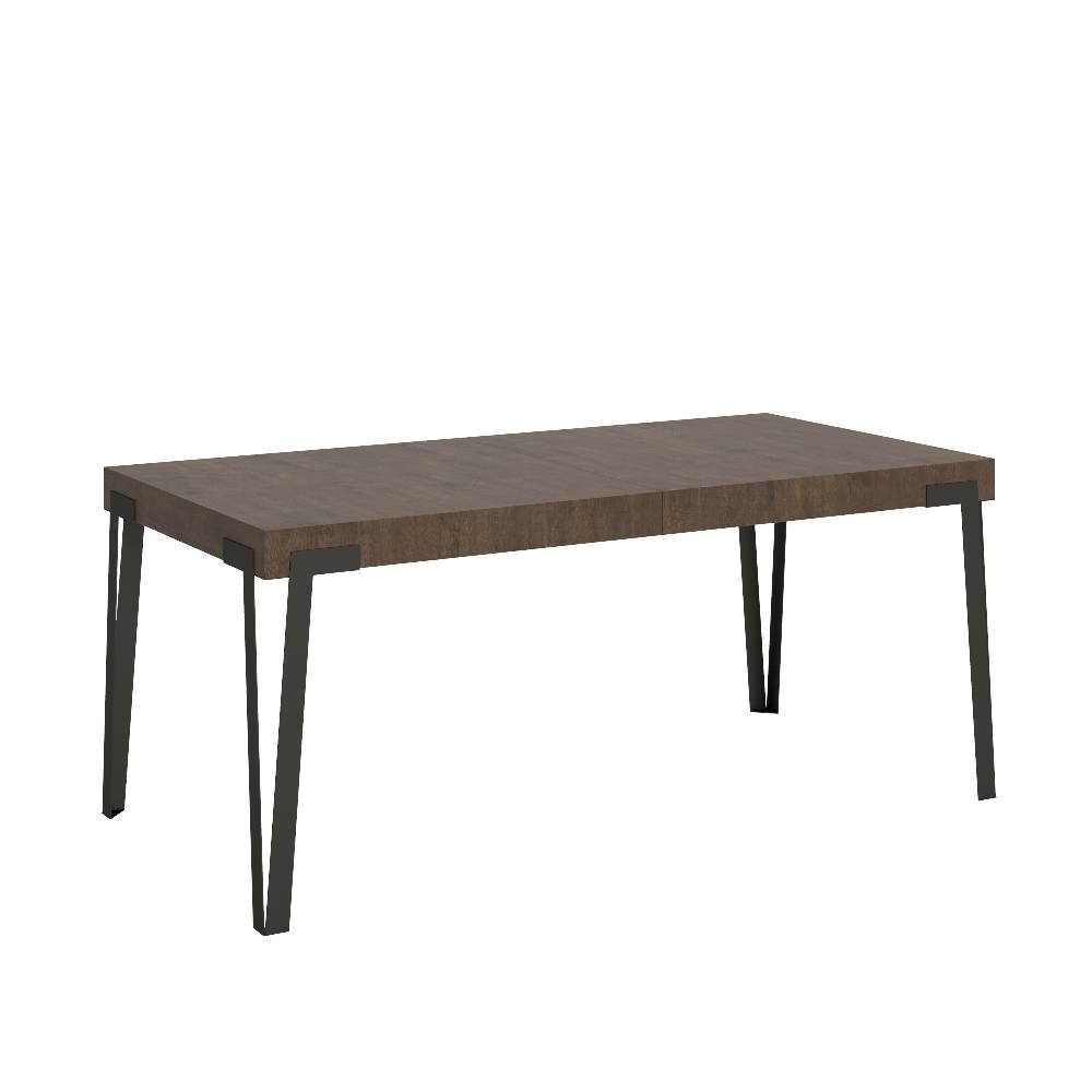 Itamoby Tavolo Rio Allungabile piano Noce 90×180 Allungato 284 telaio Antracite