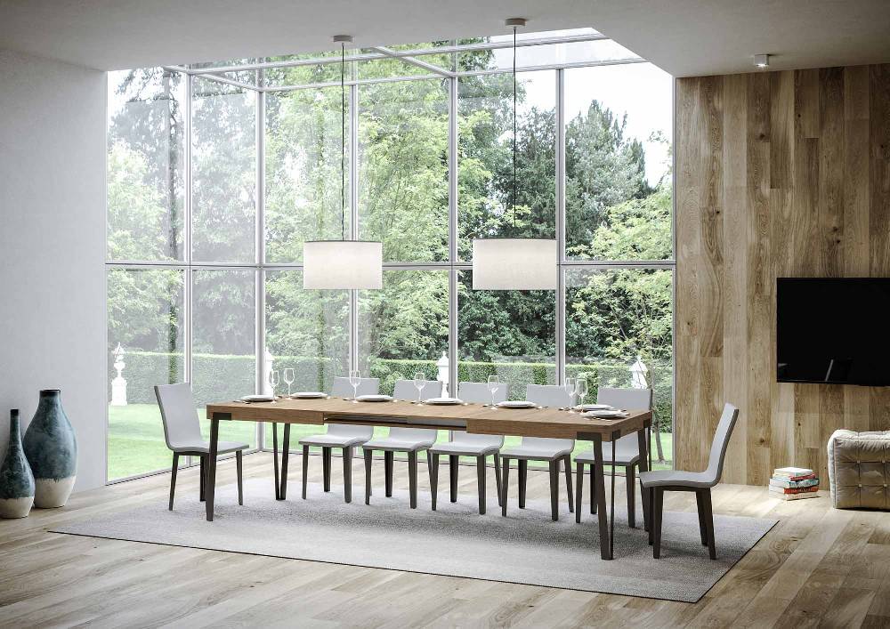 Itamoby Tavolo Rio Allungabile piano Quercia Natura 90×180 Allungato 284 telaio Antracite Super Saving Price