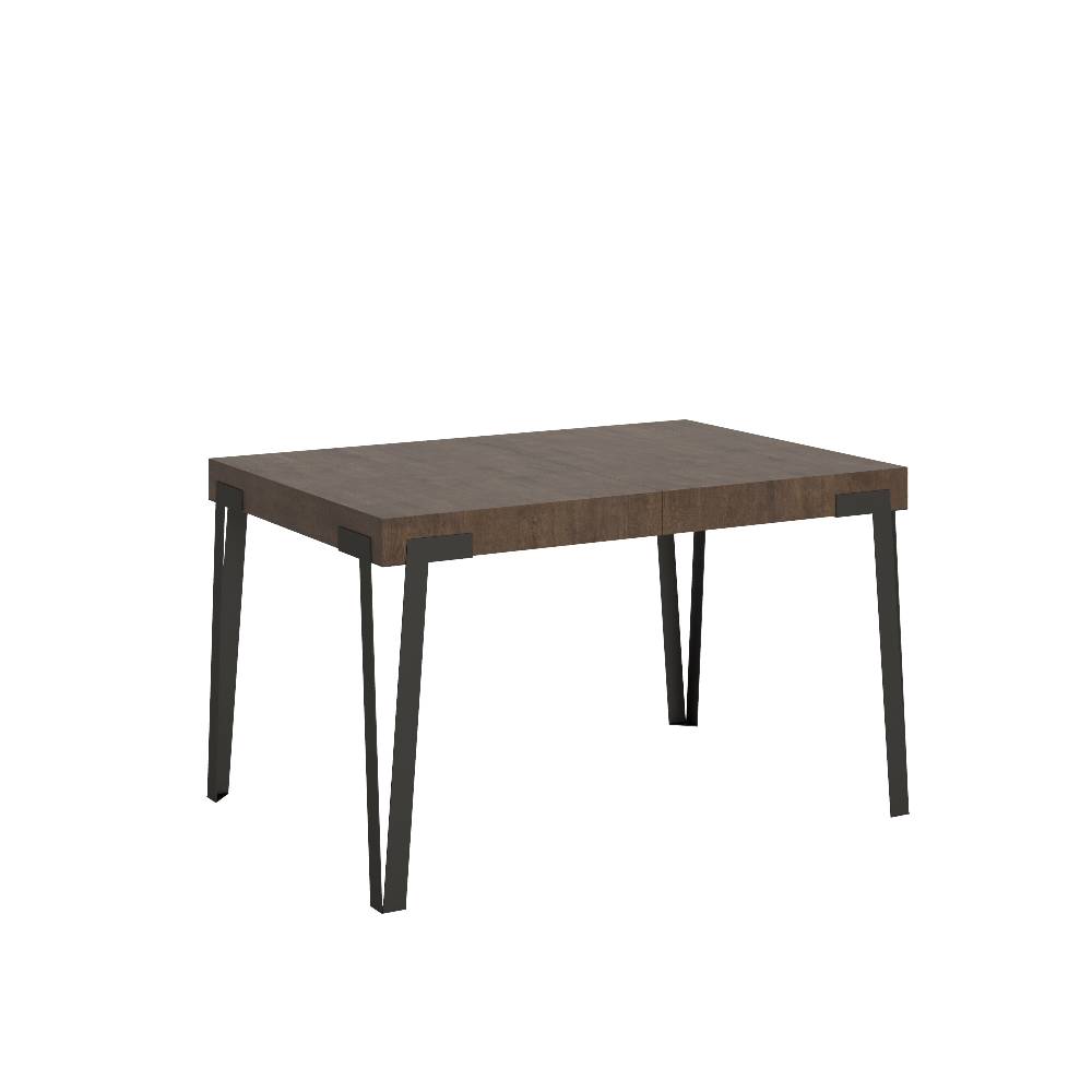 Itamoby Tavolo Rio Allungabile piano Noce 90×130 Allungato 234 telaio Antracite