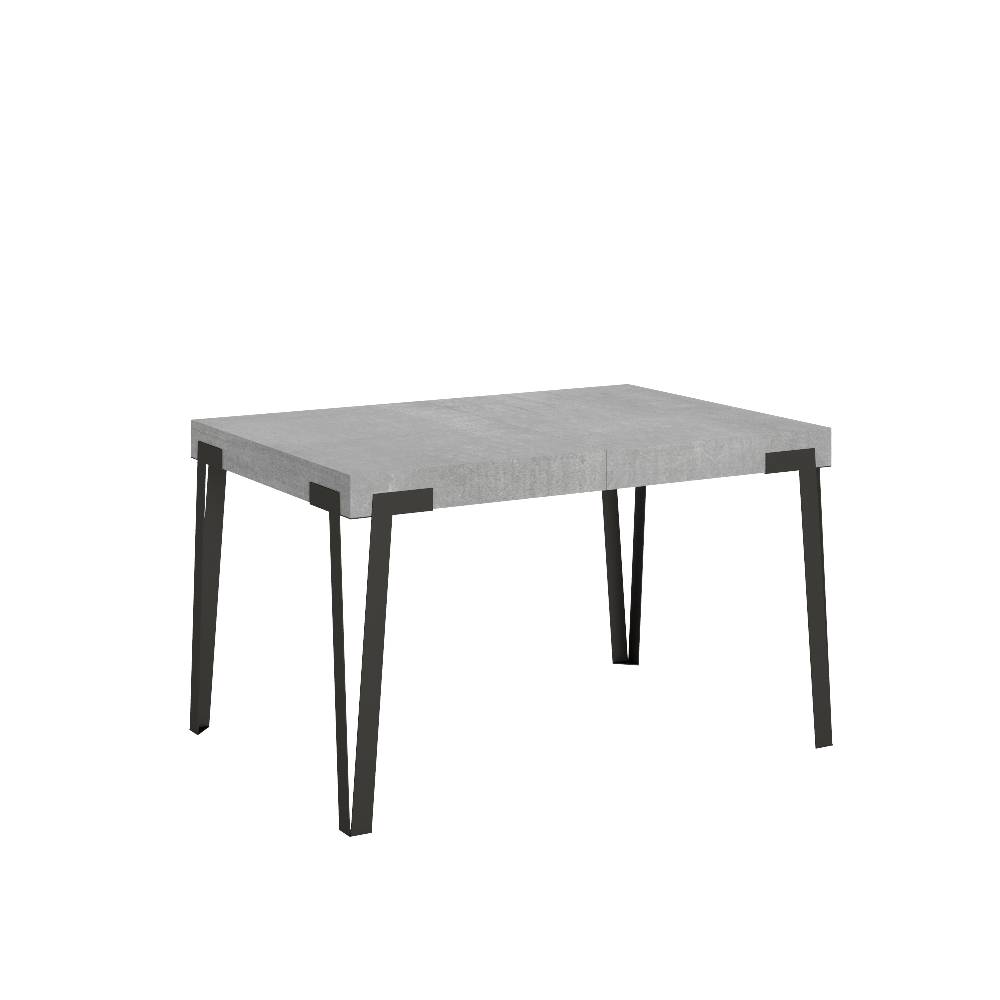 Itamoby Tavolo Rio Allungabile piano Cemento 90×130 Allungato 234 telaio Antracite