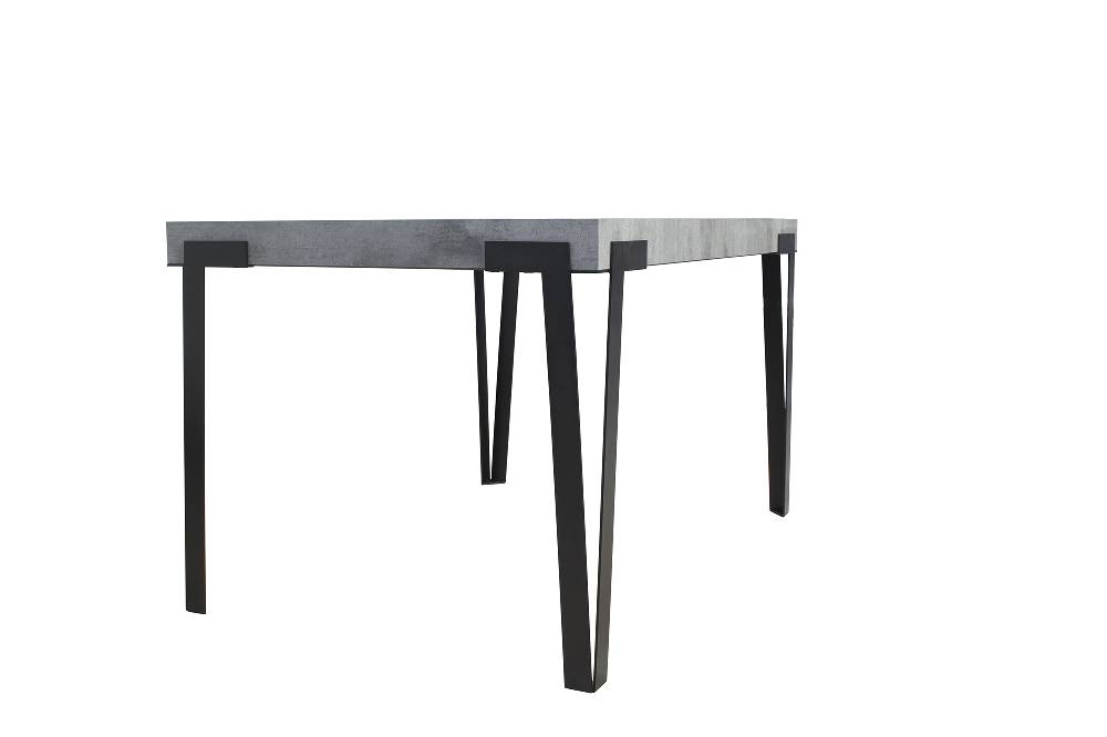Itamoby Tavolo Rio Allungabile piano Cemento 90×130 Allungato 234 telaio Antracite Ultimi due giorni