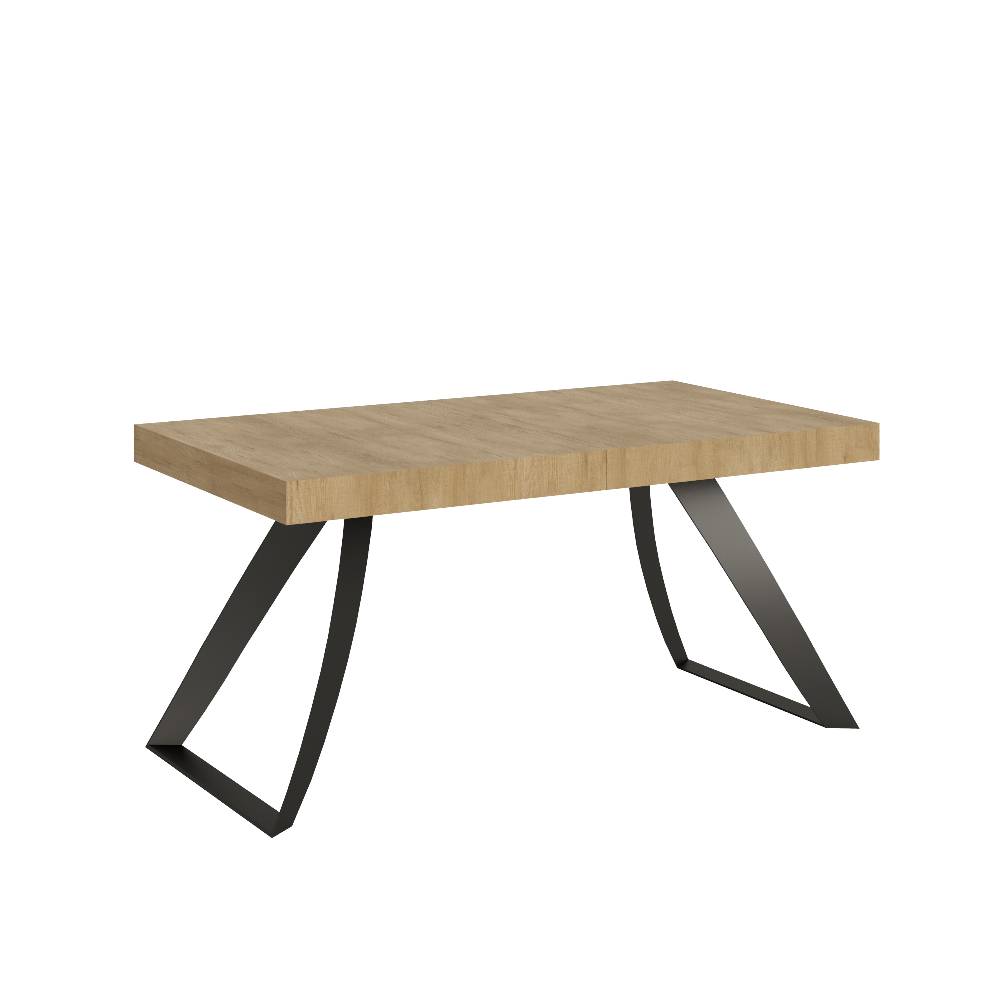 Itamoby Tavolo Proxy Allungabile piano Quercia Natura 90×160 Allungato 264 telaio Antracite
