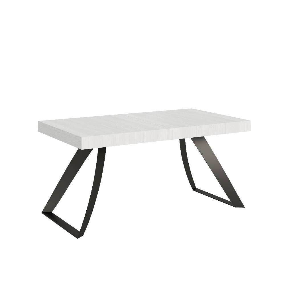 Itamoby Tavolo Proxy Allungabile piano Bianco Frassino 90×160 Allungato 264 telaio Antracite