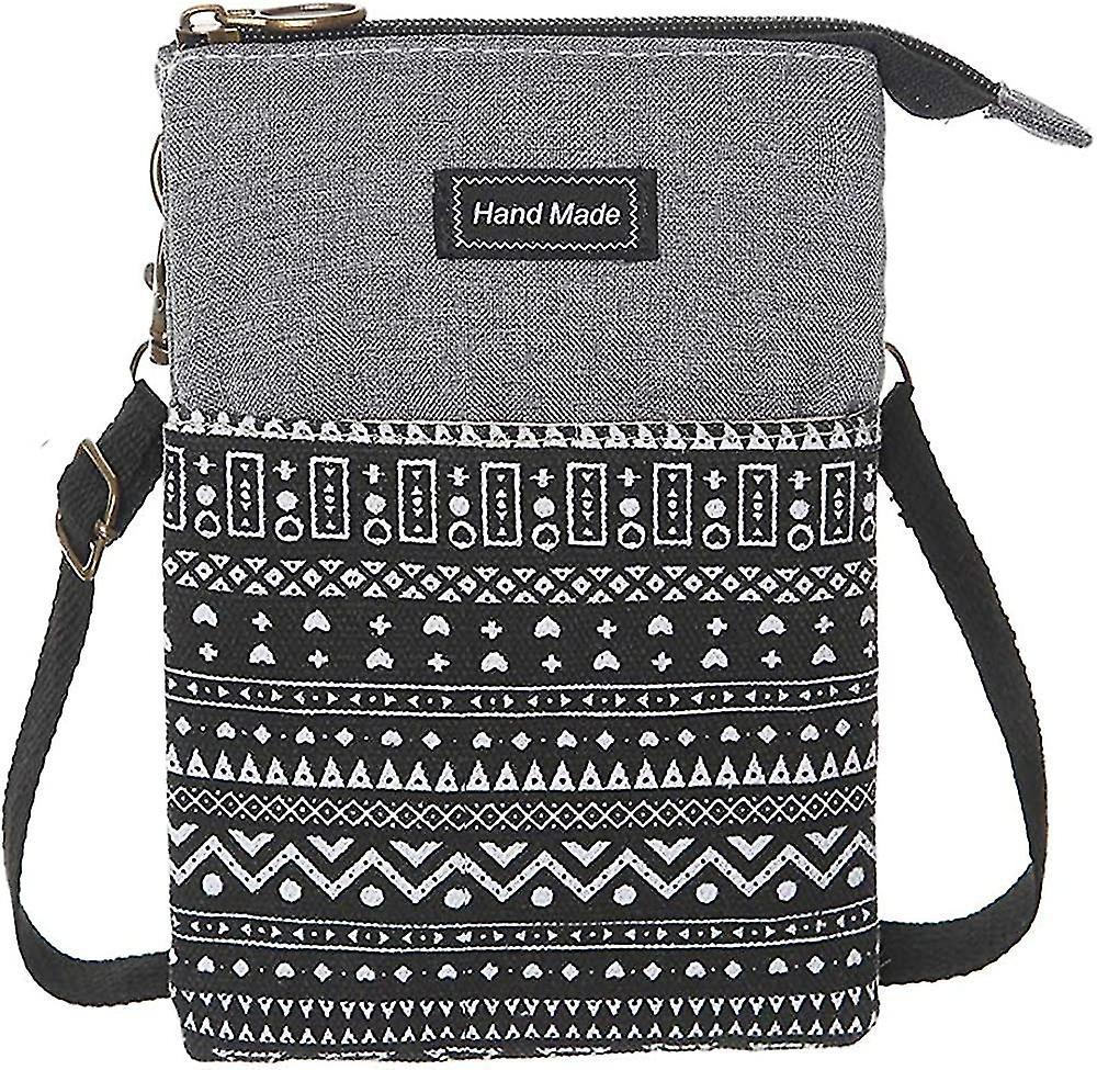 Roomy Cell Phone Purse Wallet Canvas Small Crossbody Purse Bags With Shoulder Strap For Women Teen Girlsl Spedizione Gratuita