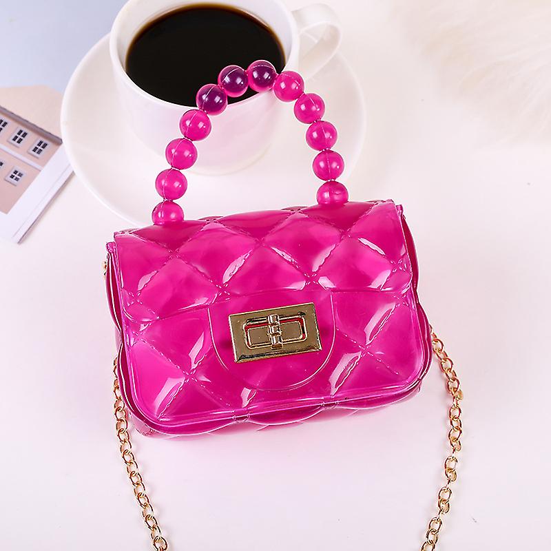 Borsa in gelatina per donna borsa perla diagonale portatile borsa a tracolla a catena Fino Al -60%