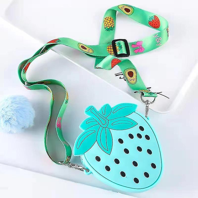 Borsa a tracolla alla fragola con borsa di stoccaggio per il trucco a tracolla staccabile Novità