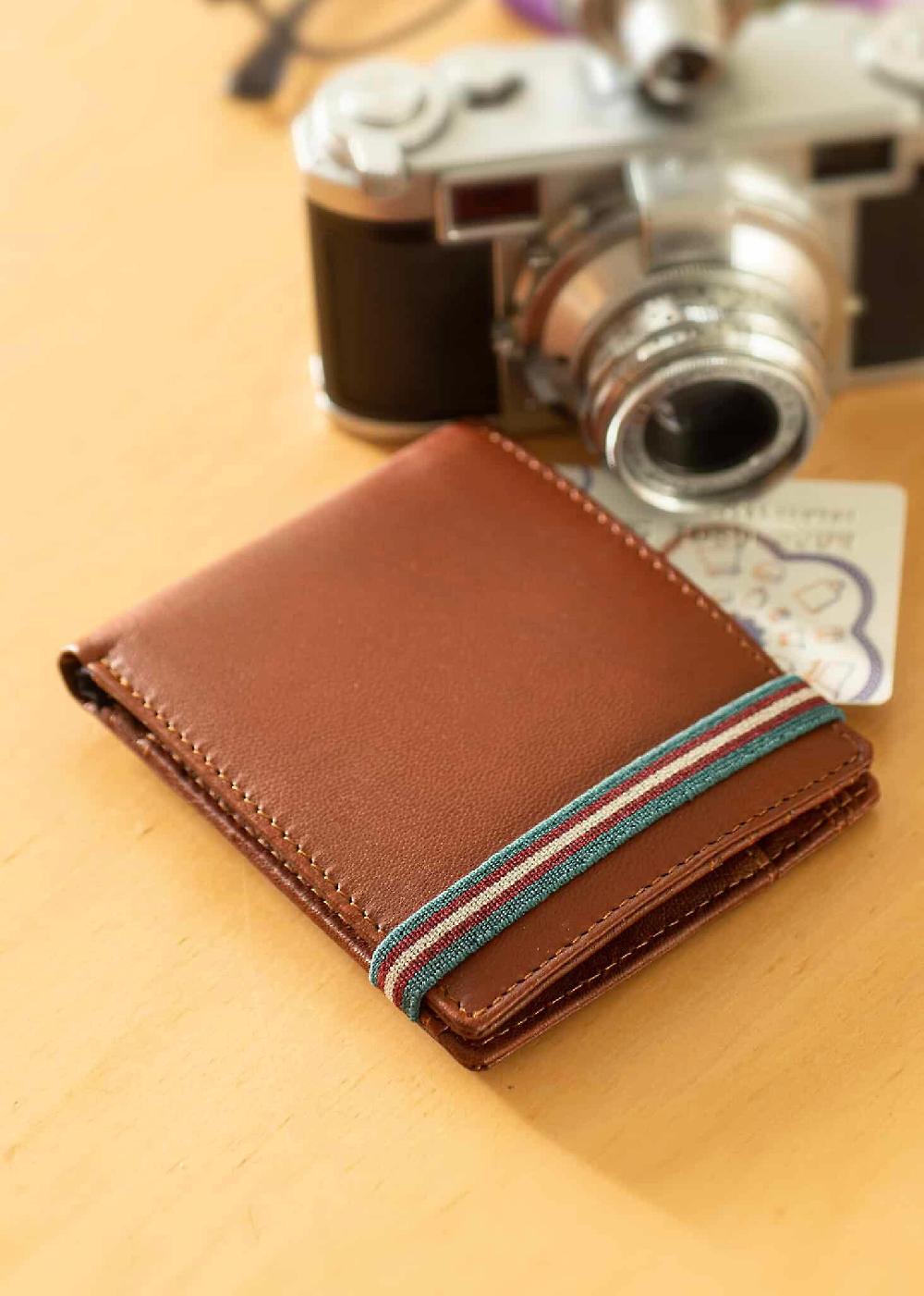 Men's Super Soft Leather Notecase Wallet With Elastic Fastening Outlet