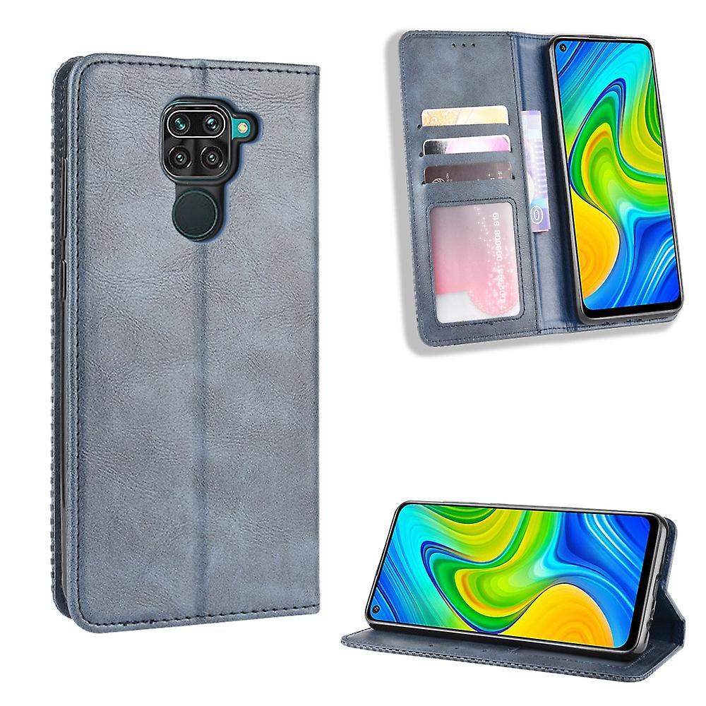Retro Auto-absorbed Leather Wallet Case for Xiaomi Redmi Note 9/Redmi 10X 4G Hotsell