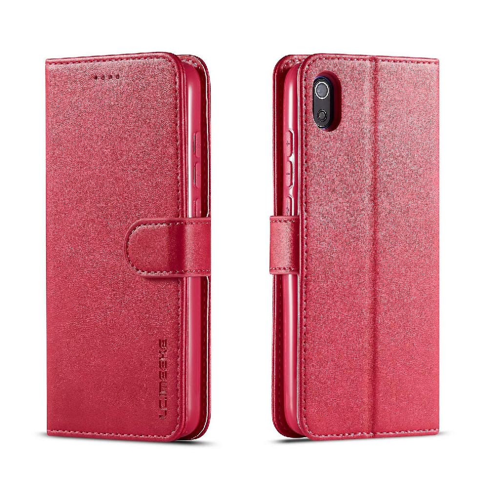 LC.IMEEKE Cowhide Texture Leather Wallet Stand Phone Shell for Xiaomi Redmi 7A Vendita Economica