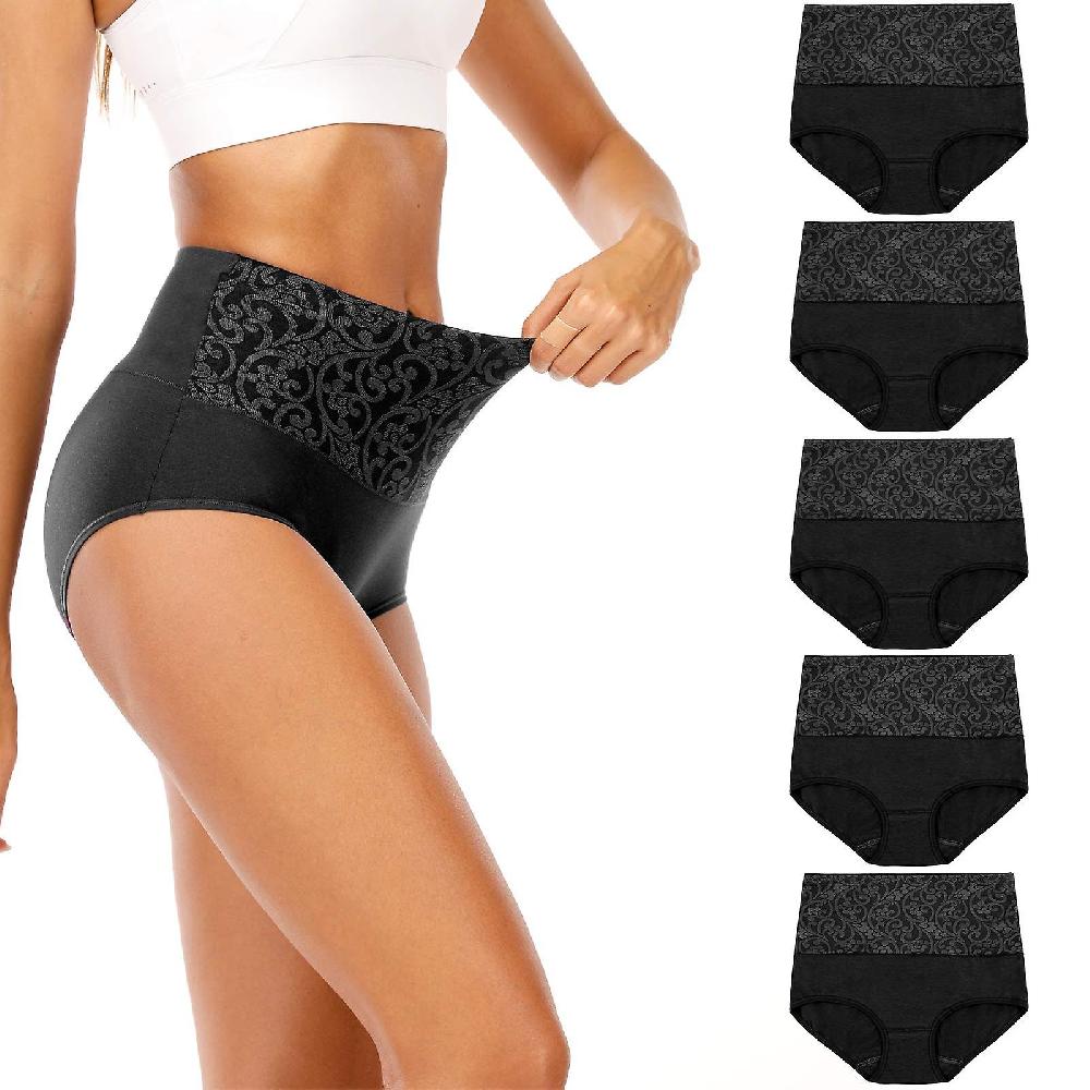 Women's Underwear High Waist Cotton Tummy Control Soft Full Coverage Multipack Consegna Veloce