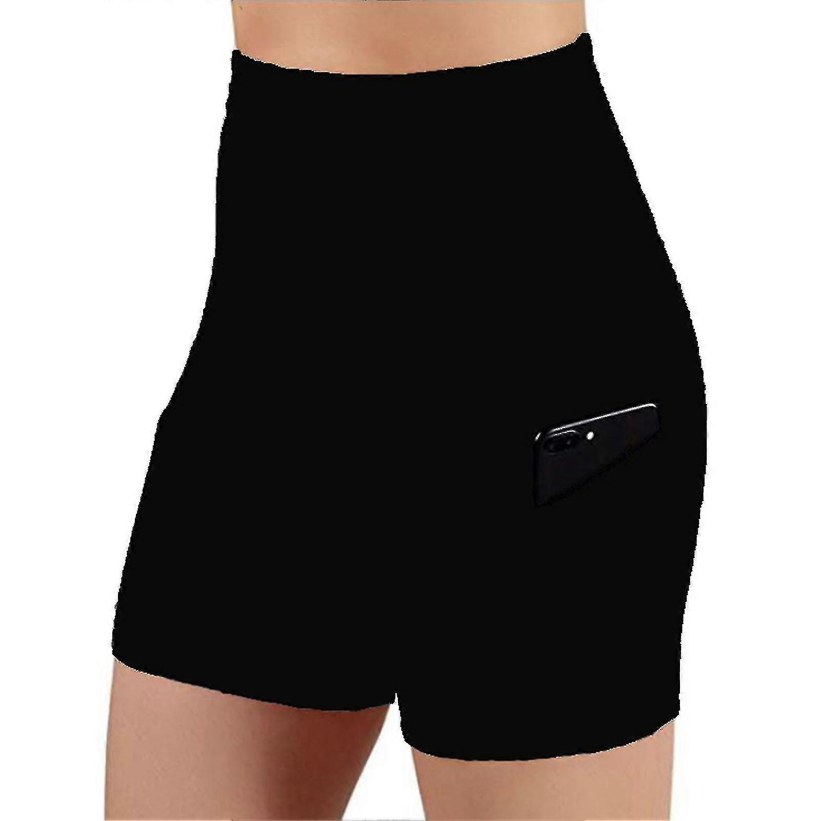 Women's High Waisted Bike Shorts With 2 Side Pockets Workout Running Shorts For Exercise Fitness Hotsell