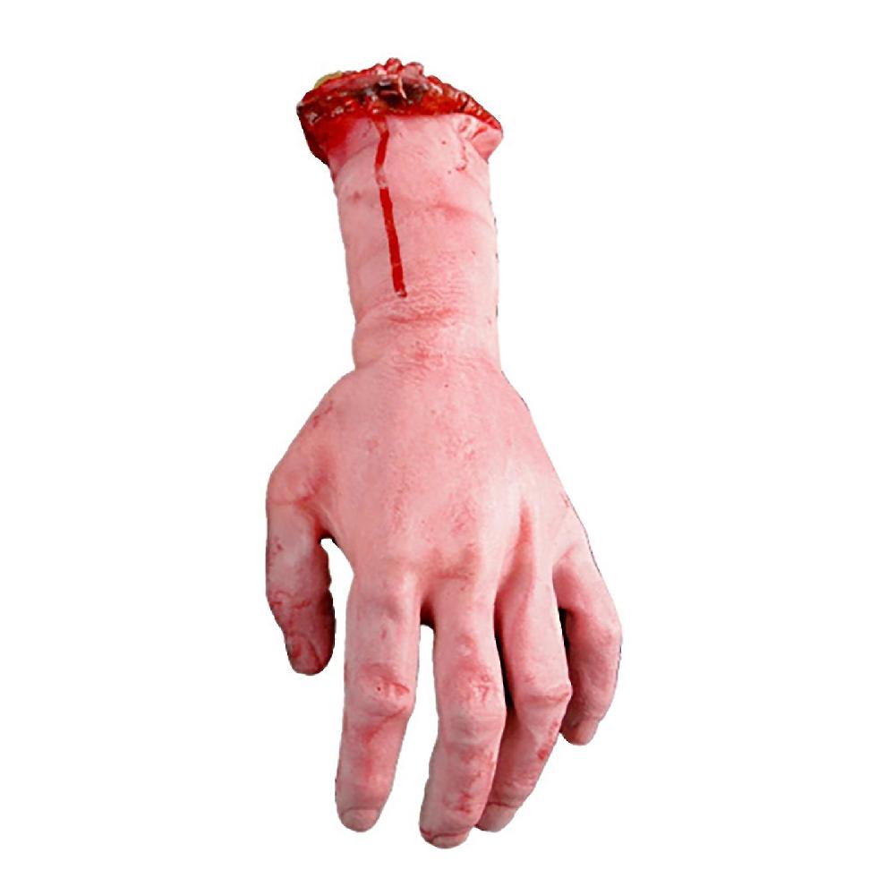 Vivid Human Arm Hand Bloody Dead Body Parts Haunted House Halloween Stage Props Moda