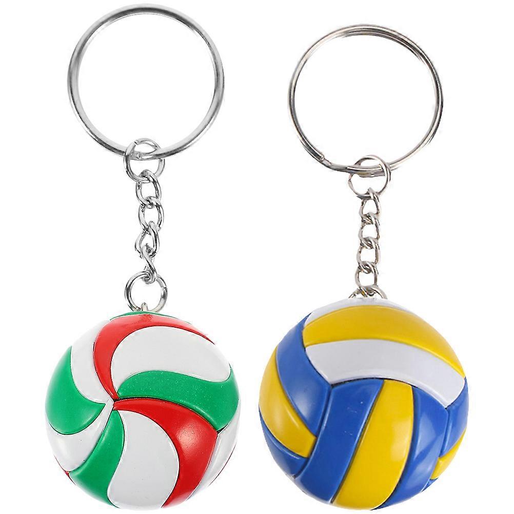 2Pcs Volleyball Keychains School Carnival Reward Volleyball Party Bag Gift Fillers for Party Favors Shopping Online