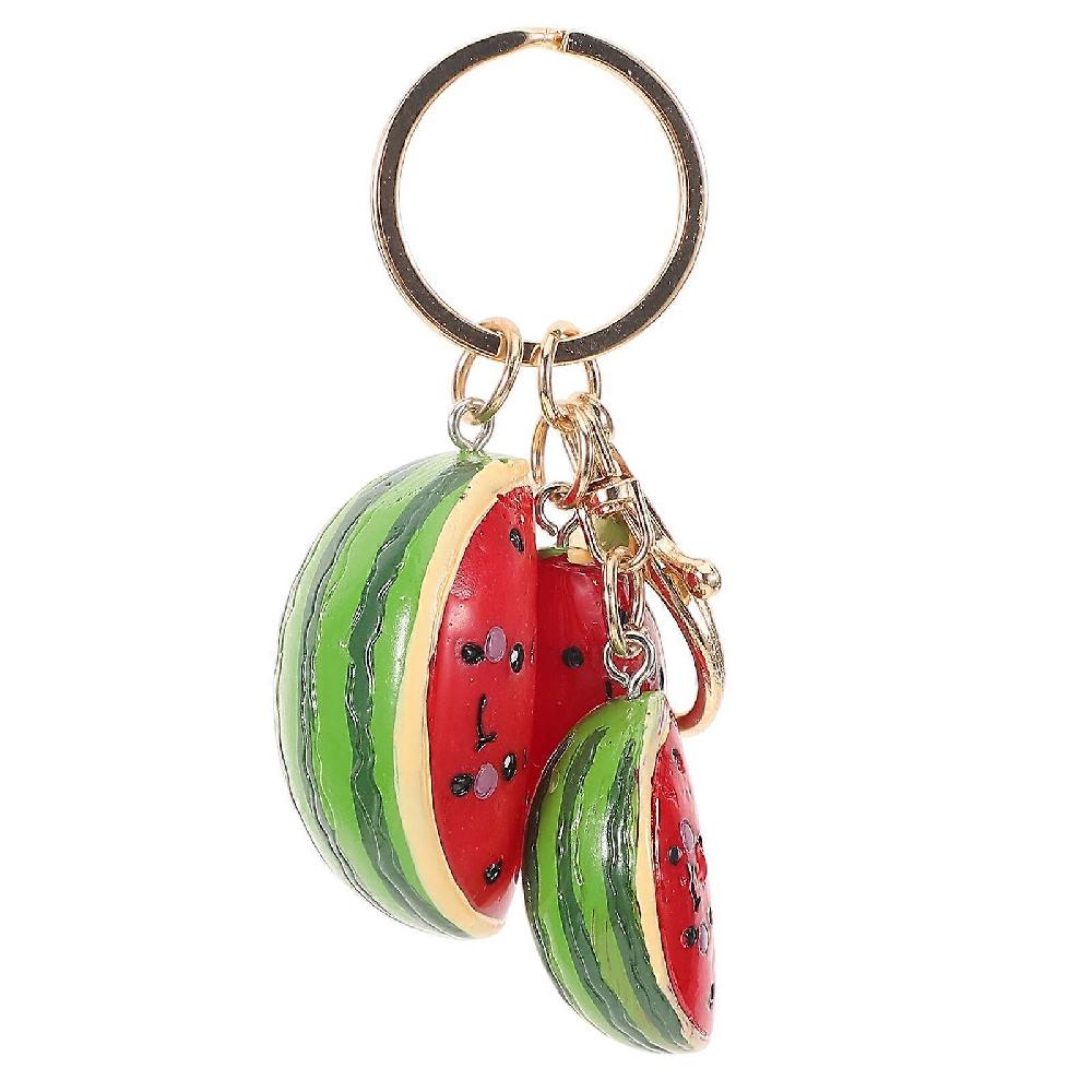 Simulation Watermelon Pendant Keychain Mini Fake Watermelon Hanging Charm Diy Bag Pendant Promozione Limitata