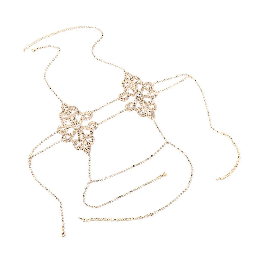 Body Chain Bikini Bra Chain Suit Beach Waist Belly Chain for Women and Girls Spedizione Gratuita