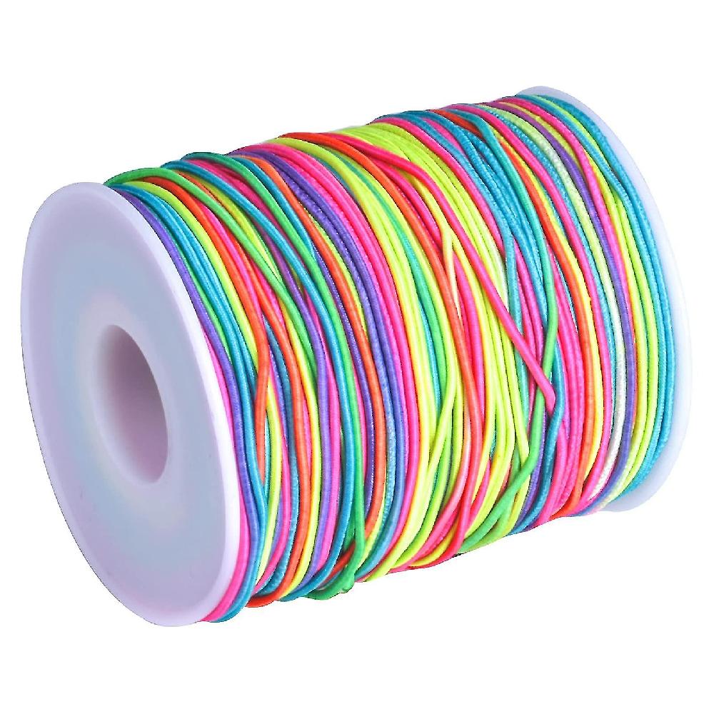 1.2 Mm Colourful Elastic Cord Bead Cord Rainbow Colour Stretch Cord Elastic Thread Jewellery Making Cord 85 M Sconto di tempo limitato