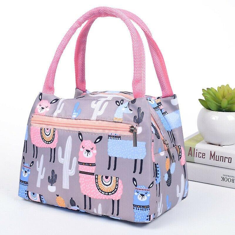 Pranzo al sacco da donna' s Portatile Bento Box Alpaca Cactus Unicorno Fenicottero Orso Isolato Termico Refrigeratore Trasportare Ufficio Custodia Borsa Pranzo Scatole e Totes Qualità Garantita