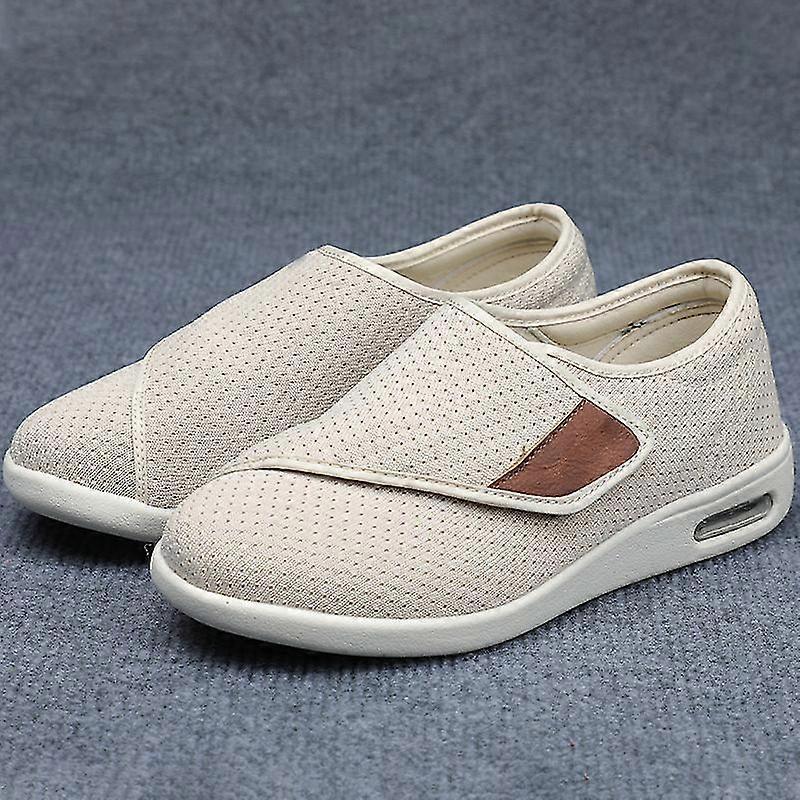 Ampia regolazione di scarpe morbide e comode scarpe da passeggio ortopediche per le vecchie scarpe di design traspiranti hook-and-loop Vendita Calda