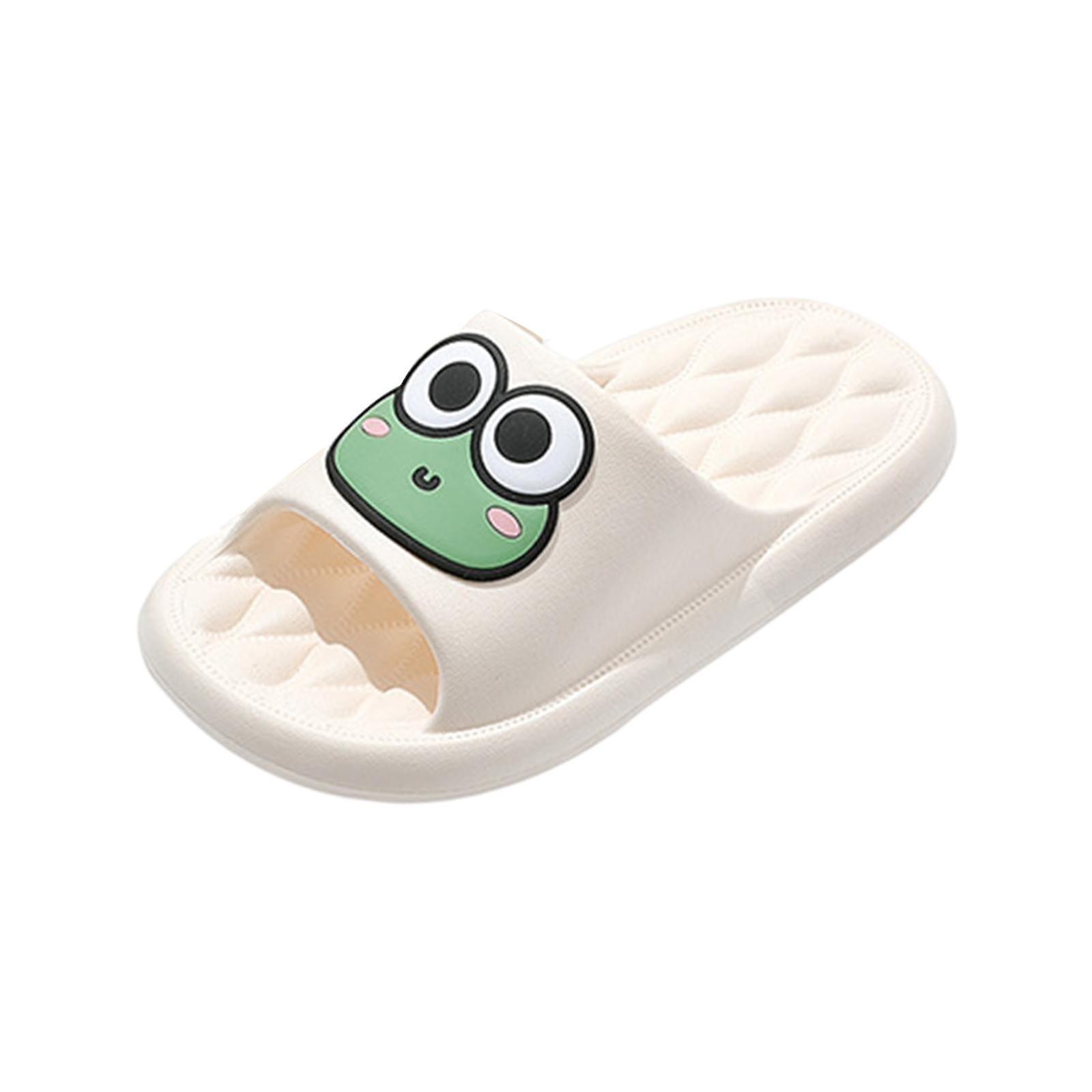 EVA Slippers Casual Bathroom Sandals Floor Slides Shoes Summer House Sandals 36-37 White Moda