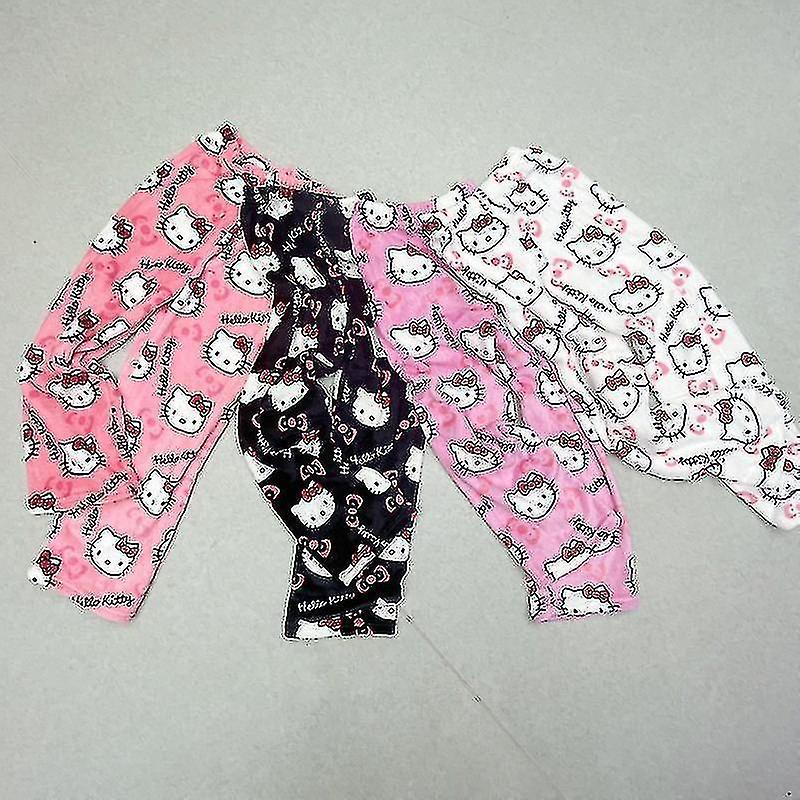 2023 Cute Sanrio Pajamas Anime Pants Multicolour Flannel Women Casual Home Fashion Trousers Girl Clothes Soddisfazione Garantita