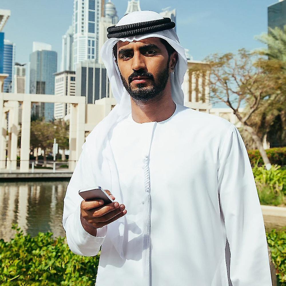 3pcs uomini musulmani imposta islamica arabo saudita preghiera Ramadan abbigliamento Dubai Kaftan vestito Acquista Ora