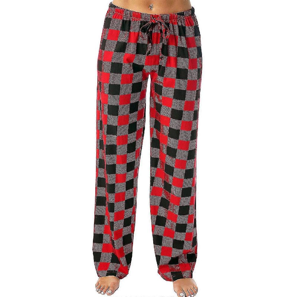 Women Plaid Pajama Pants Sleepwear Women Lounge Pants Comfy Offerta