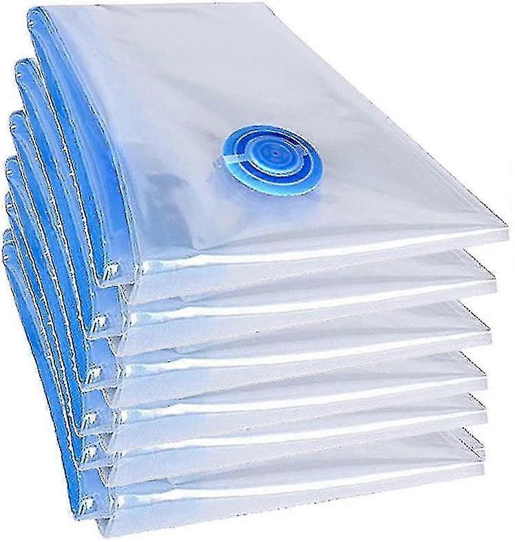 6 Pieces Xxl Vacuum Bags Duvets Vacuum Set Clothes Bags 100x70cm I Più Venduti