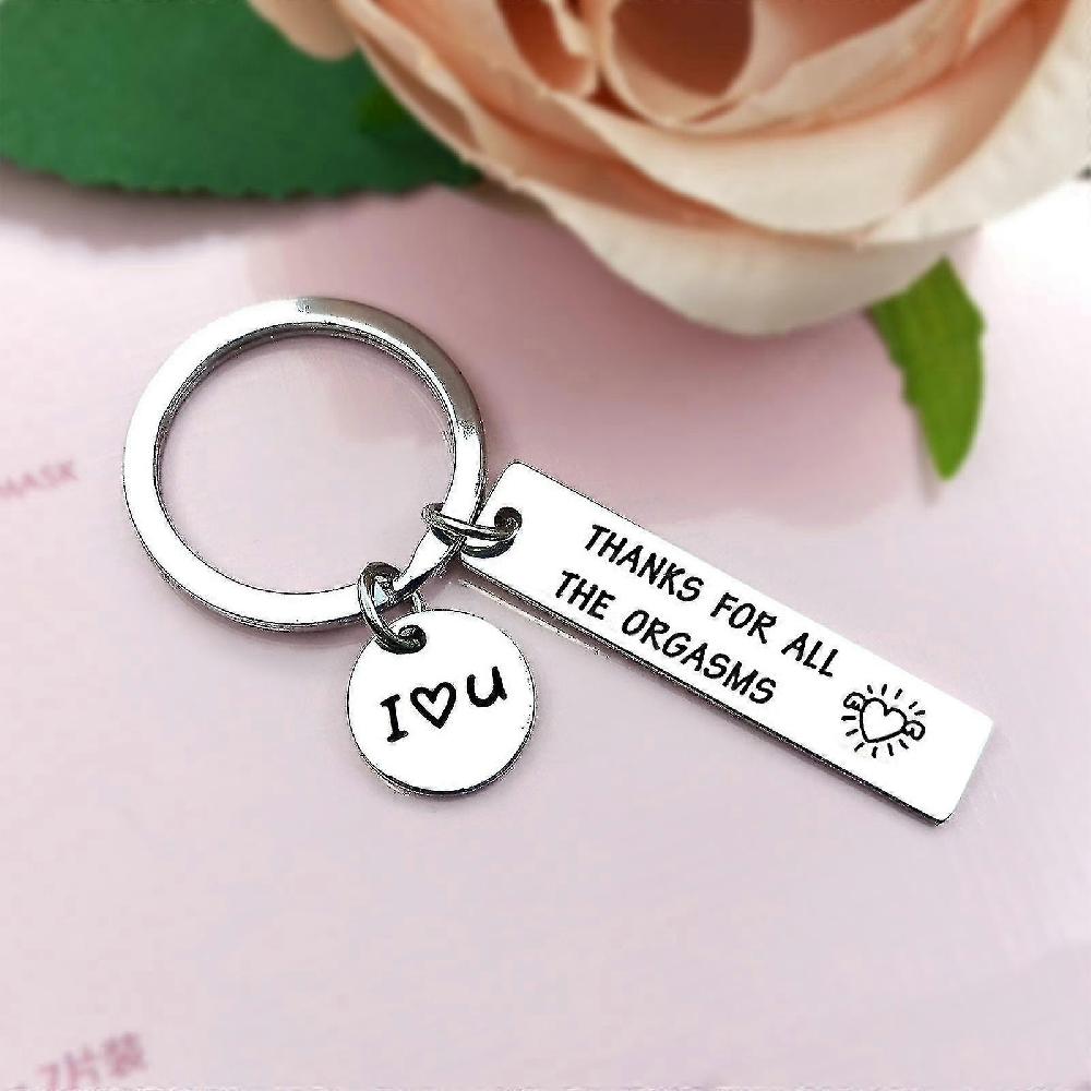 Couple Keychain Gifts For Boyfriend Girlfriend Thank You All The Orgasms Keyring Vendite Flash