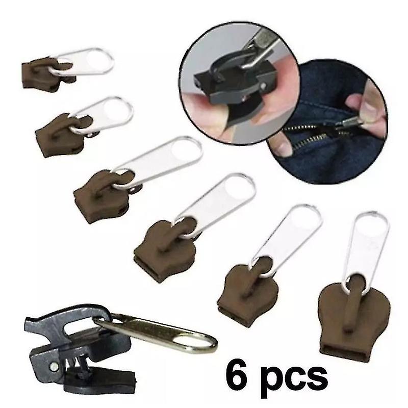 Estrattori con cerniera fissa in confezione da 6 pezzi - Riparazione del cursore della cerniera set di cerniere istantanee - Borsa di ricambio di salvataggio rimovibile Negozio