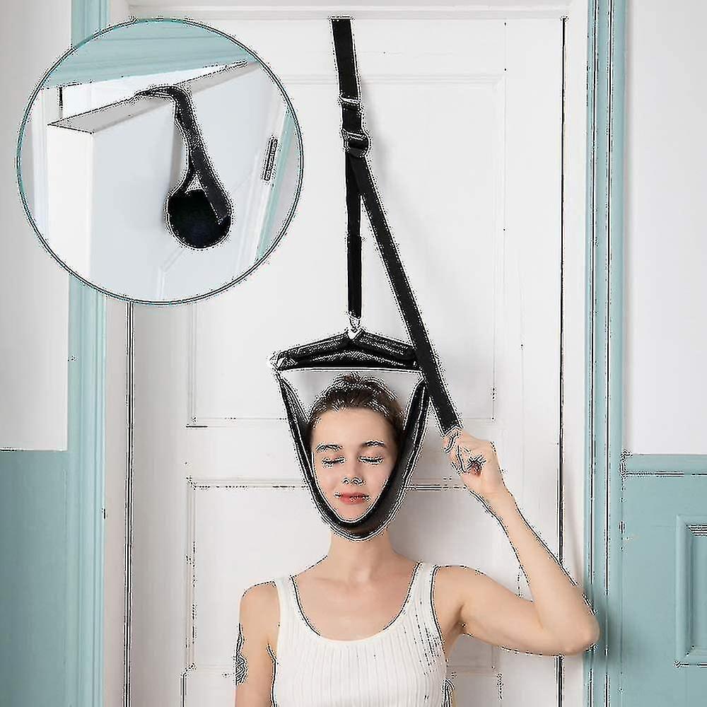Cervical Neck Traction Device Portable Over Door Device For Neck Pain Relief Overhead Traction Stre Moda