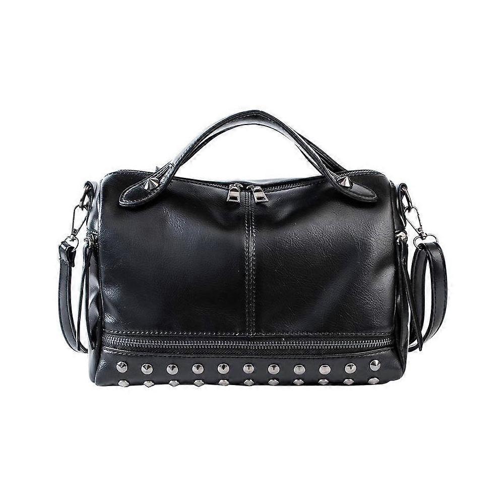 Fashion Crossbody Bag Rivet Handbag Creative Shoulder Bag for Women Ladies (Black) Trasporto libero internazionale