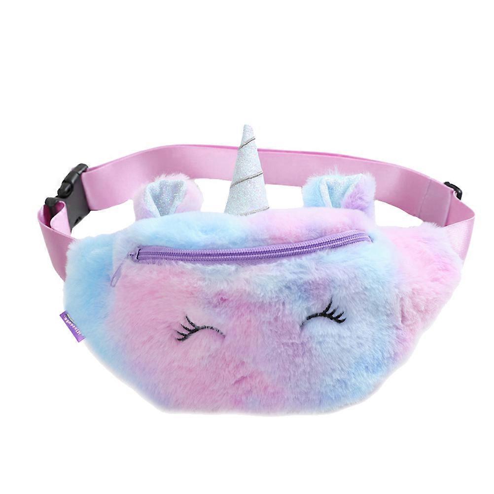Violet Plush Crossbody Bag Fashion Cartoon Waist Pack Chest Bag Delicate Girls Waist Bag Black Friday Prezzi