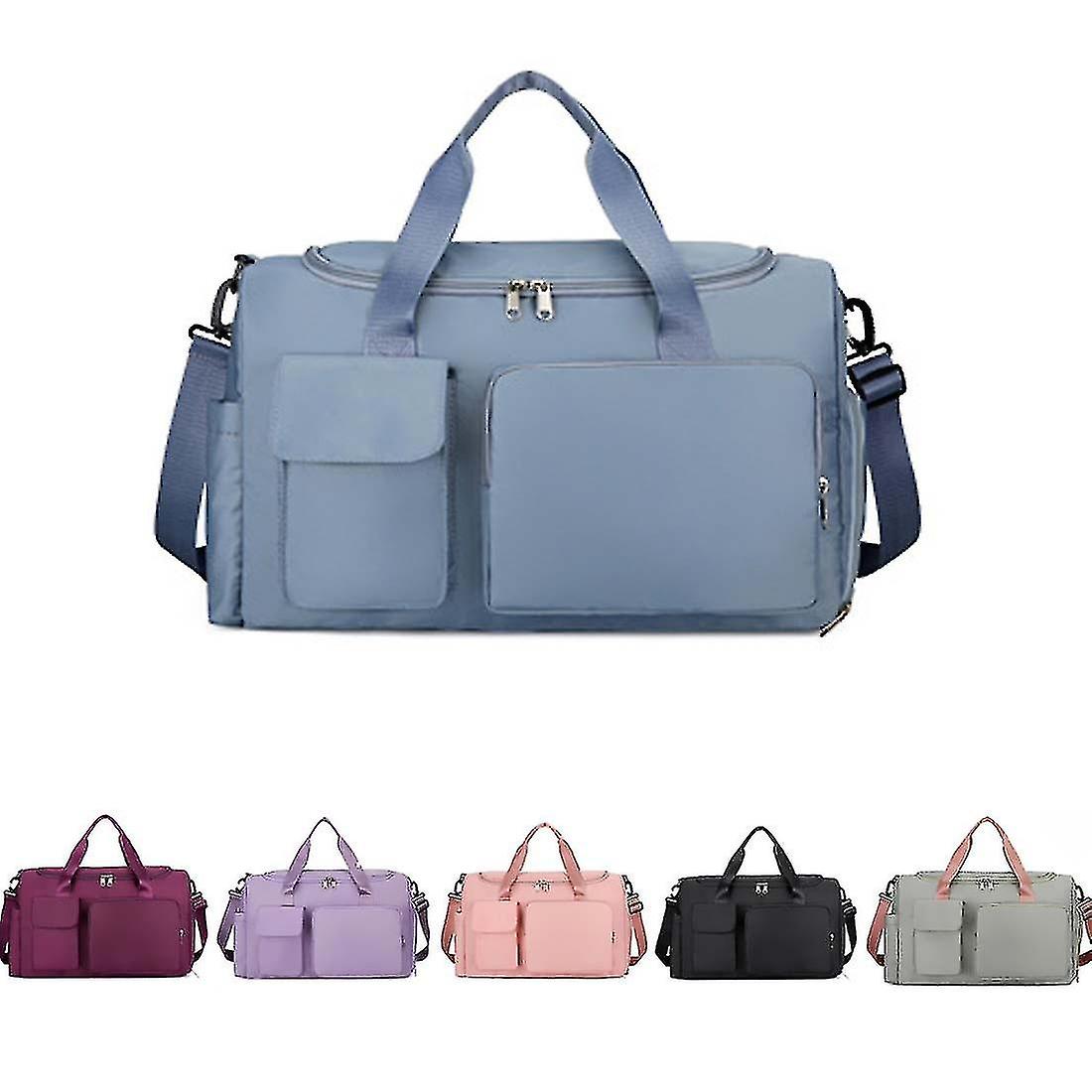 1pc Gym Bag Travel Bag Sport Duffel Bag Overnight Bags Portable Travel Lightweight Waterproof Travel Luggage Hand Carry Qualità