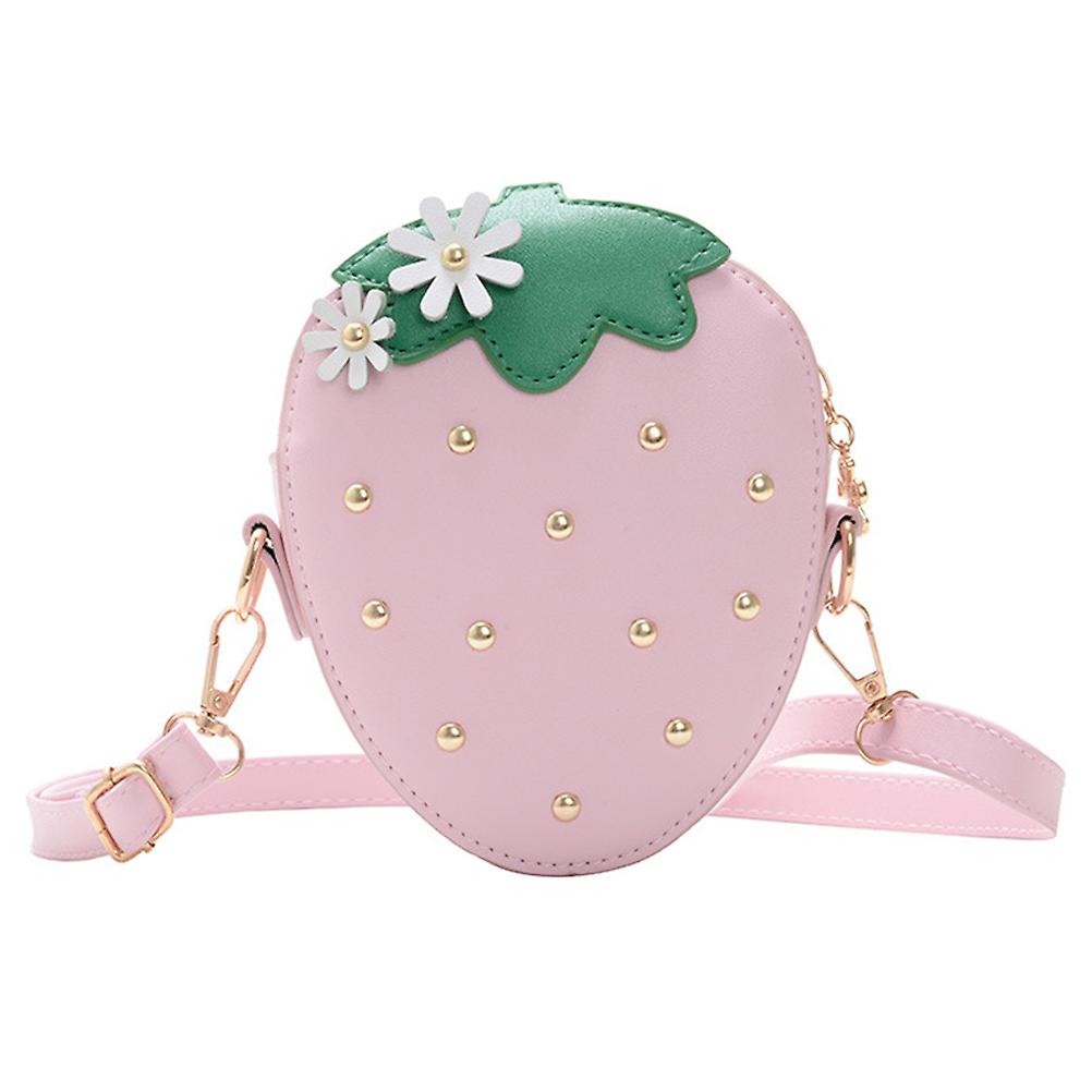 1pc Girl Crossbody Bag Simple Small Shoulder Bag Strawberry Shaped Coin Bag Negozi Online