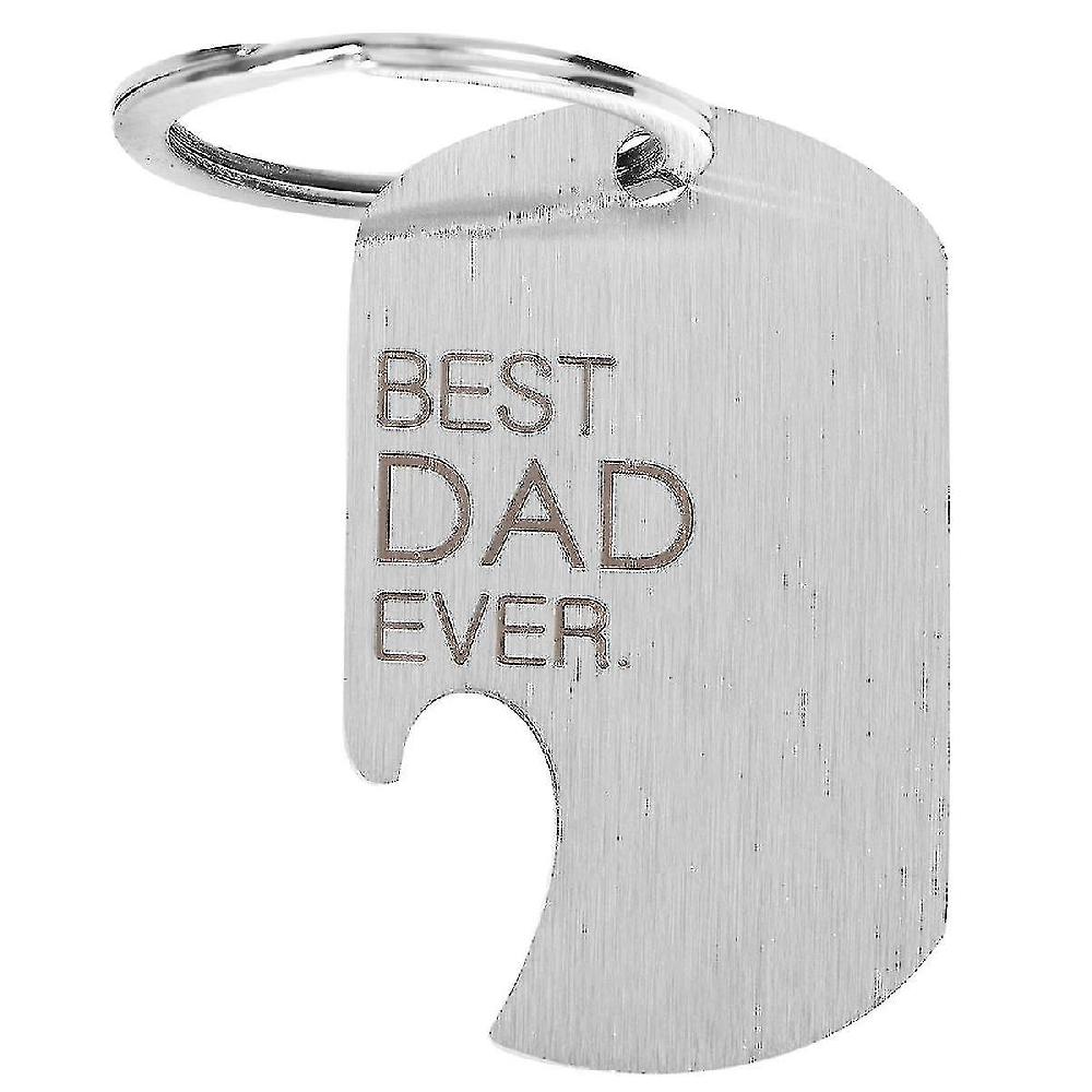 Bottle Opener Gift Minimalist Stainless Steel Keyrings For Daddy Moda